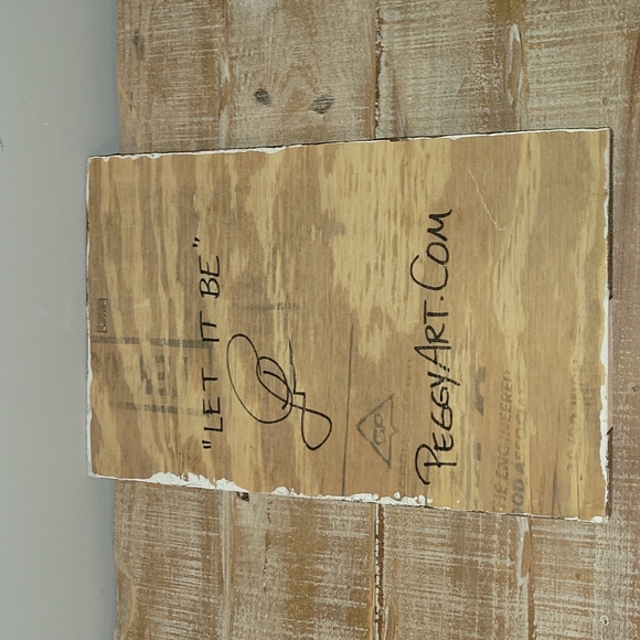 "Let It Be" Artist Signed Original Painting On Wood - Picture 10 of 10